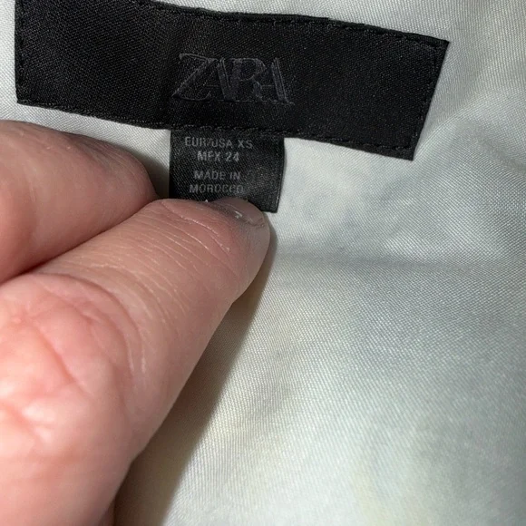 Zara FLORAL PRINT POPLIN MIDI DRESS XS - Picture 7 of 12